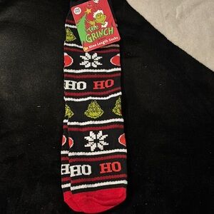 Icing Black and Red Casual Socks Festive Design